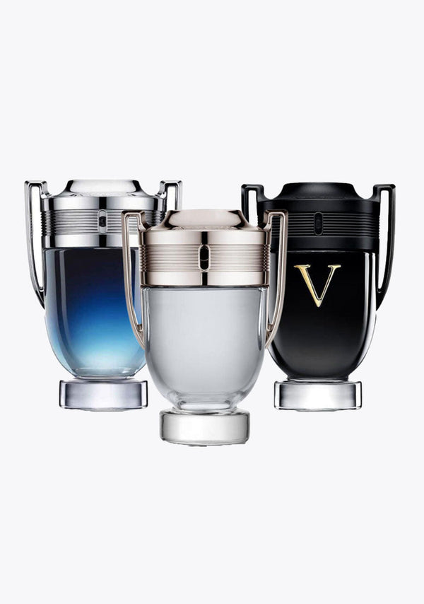 3 Parfums Paco Rabanne INVICTUS LEGEND, Paco Rabanne INVICTUS et Paco Rabanne INVICTUS VICTORY