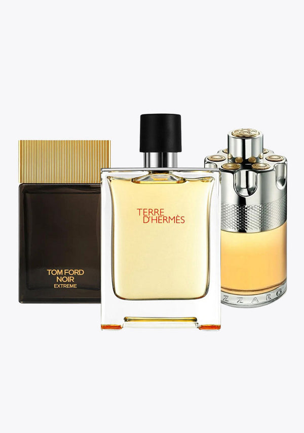 3 Parfums Terre d’Hermès, Azzaro Wanted, Tom Ford Noir Extreme