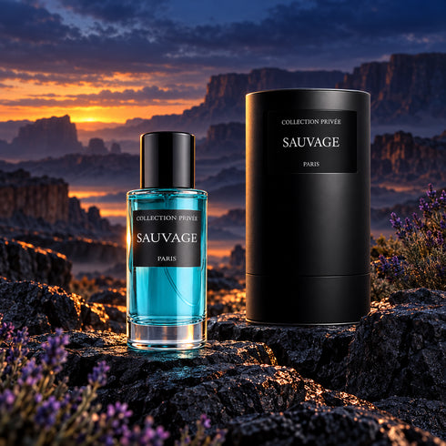 PARFUM SAUVAGE - COLLECTION PRIVÉE — composition publicitaire 2