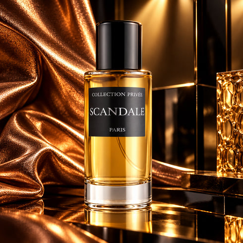 PARFUM SCANDALE - COLLECTION PRIVÉE — composition publicitaire 1