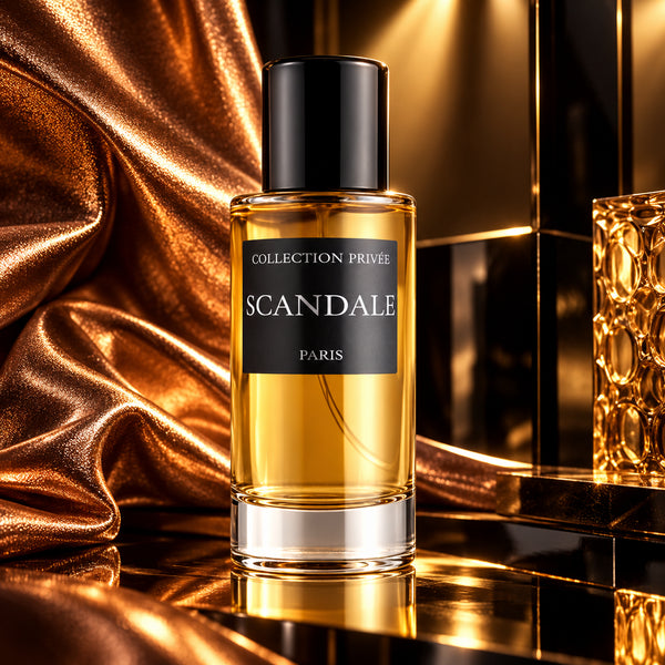PARFUM SCANDALE - COLLECTION PRIVÉE — composition publicitaire 1