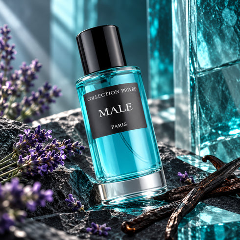 PARFUM MALE - COLLECTION PRIVÉE — composition publicitaire 3