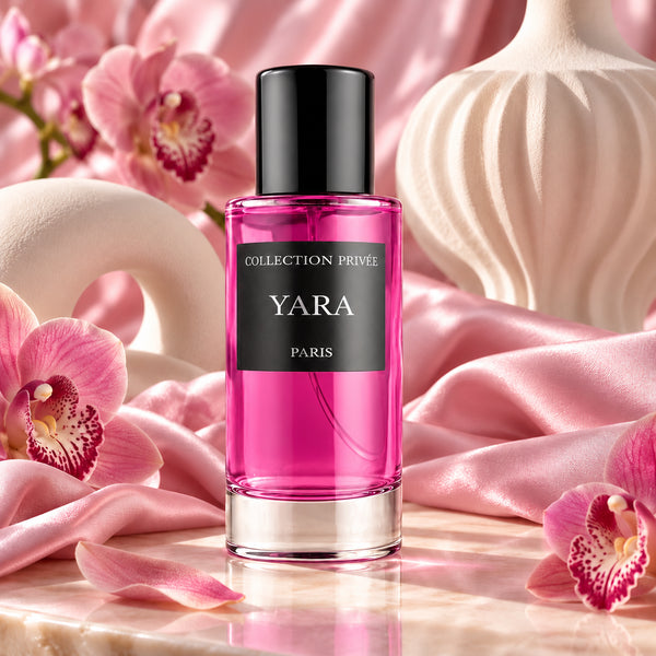 PARFUM YARA - COLLECTION PRIVÉE — composition publicitaire 1