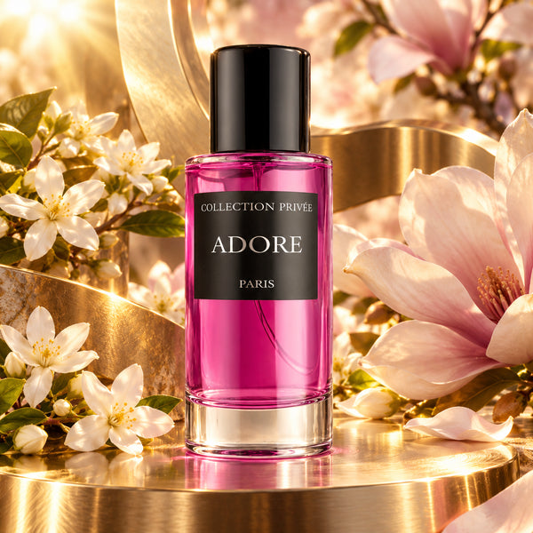 PARFUM ADORE - COLLECTION PRIVÉE — composition publicitaire 1
