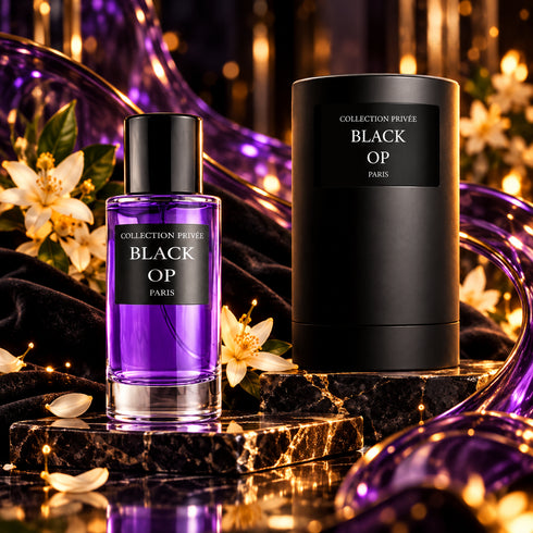 PARFUM BLACK OP - COLLECTION PRIVÉE — composition publicitaire 2