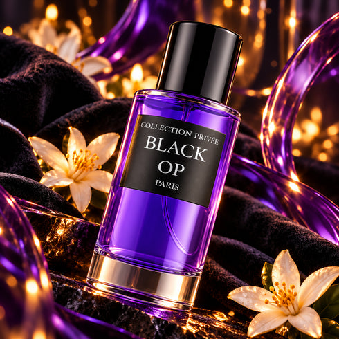 PARFUM BLACK OP - COLLECTION PRIVÉE — composition publicitaire 3