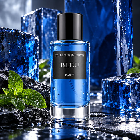 PARFUM BLEU - COLLECTION PRIVÉE — composition publicitaire 1
