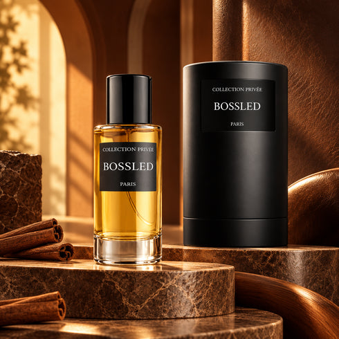 PARFUM BOSSLED - COLLECTION PRIVÉE — composition publicitaire 2