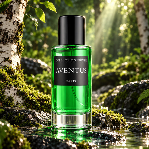 PARFUM AVENTUS - COLLECTION PRIVÉE — composition publicitaire 1